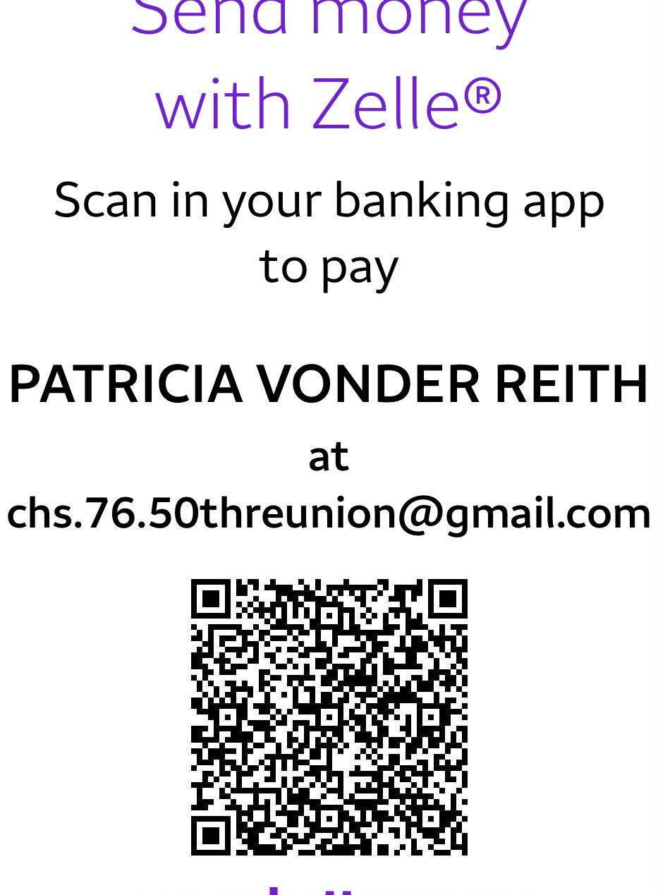 Zelle QR — CHS.76.50threunion@gmail.com